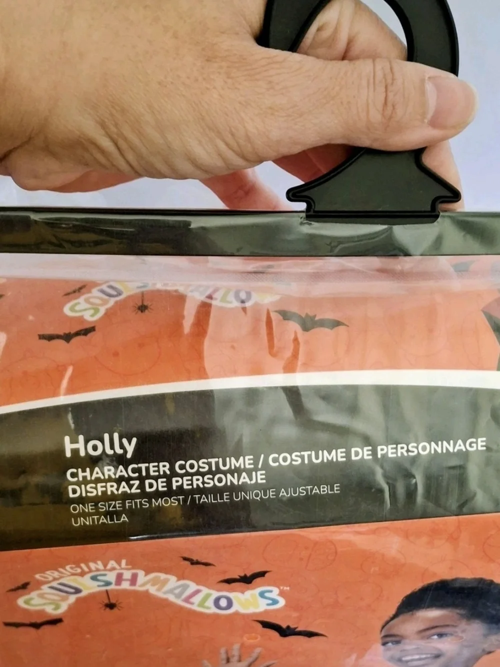 Squishmallows Holly Plush Bat Costume Vest - Purple, Black, White, Yellow